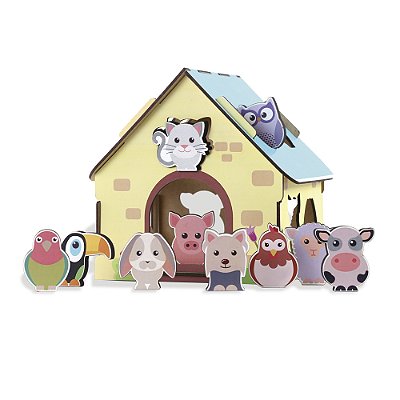 Passa Figura Animais da Fazenda BaBeBi