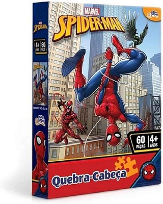 Quebra cabeça 60 peças Homem Aranha Novo Papel