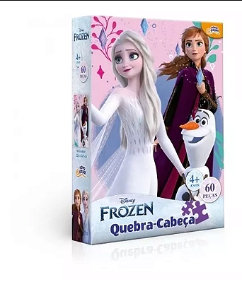 Quebra cabeça 60 peças Frozen Novo Papel