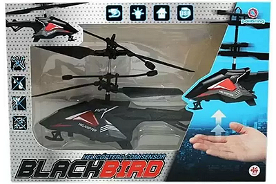 Helicóptero Com Sensor Black Bird - Polibrinq
