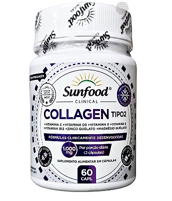 Collagen Colágeno Tipo 2 + Vitaminas 60 Caps Sunfood