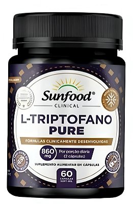 L-Triptofano Pure Sunfood 60 Cápsulas