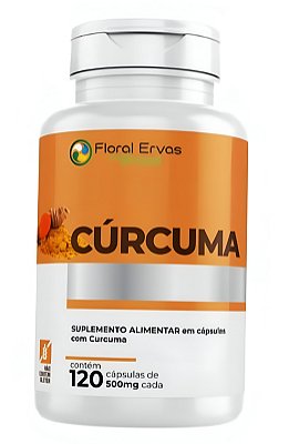 Cúrcuma 500mg 120 Cápsulas Floral Ervas