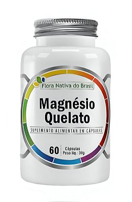 Magnésio Quelato 500mg 60 Cápsulas - Flora Nativa
