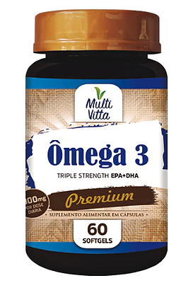 Ômega 3 EPA + DHA 60 Capulas Multivitta