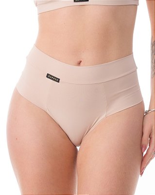 Tanga Lateral Dupla com Cintura Alta em Microfibra