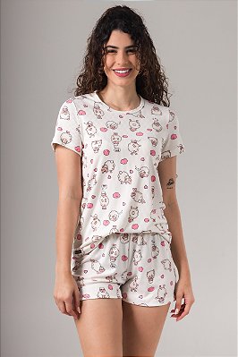 Pijama Manga Curta