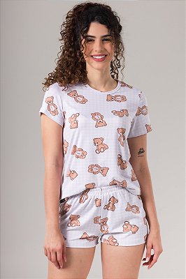 Pijama Manga Curta