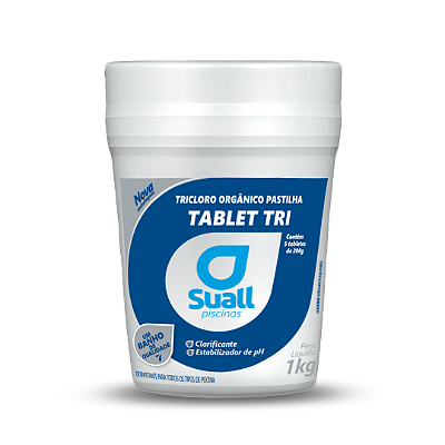 PASTILHA DE CLORO TRI SUALL - 1KG