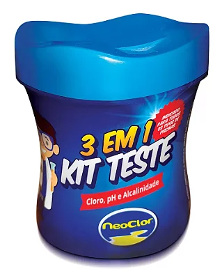 ESTOJOS DE TESTE CLORO,PH E ALCALINIDADE NEOCLOR