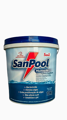 Cloro Multiação 5 em 1 Sanpool 10KG