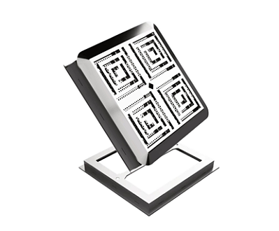 Ralo de Fundo 16x16 Aço Inox 316L + Contramarco Cristalledeinox