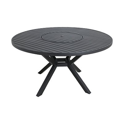 Mesa Laurence em Alumínio 1,30 com Centro Giratório