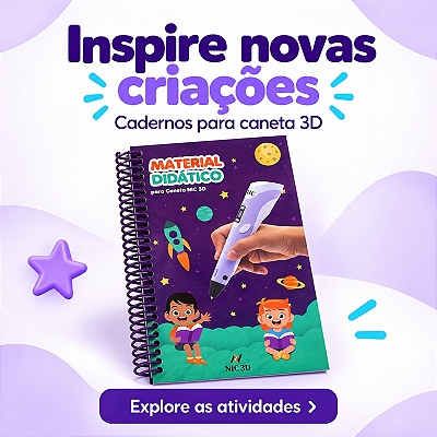 Cadernos para caneta 3D: inspire novas criações