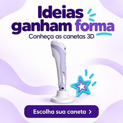 Canetas 3D NIC 3D: ideias ganham forma