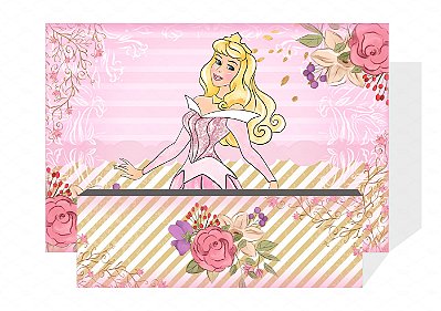 Kit Painel Sublimado Cinderela + Fechamento De Mesa