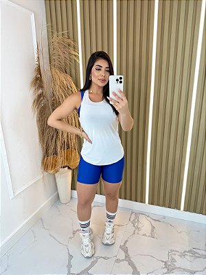 Blusa Regata Nadador Cor Branco