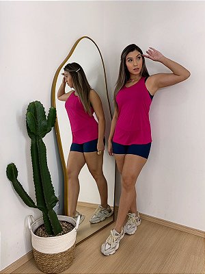 Blusa Regata Nadador Cor Rosa Pink