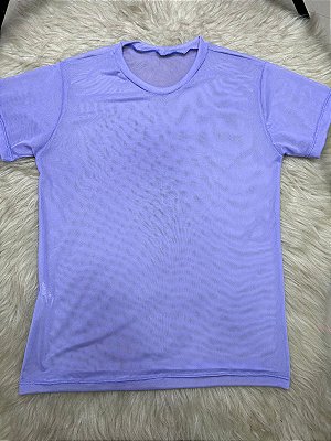 Blusa T-shirt Tule Cor Lavanda