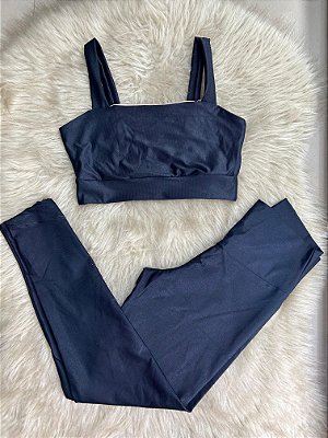 Conjunto Canelado Wonder+Top Dany Cor Preto
