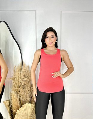 Blusa  Regatão Cavada Cor Goiaba