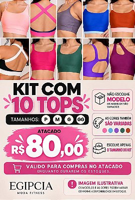 kit 10 Top Promocional (Não Escolhe Cor e Modelo)