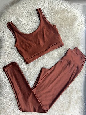 Conjunto Legging Básica+ Top Manu Cor Cobre