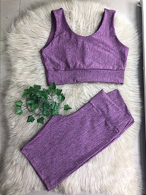 Conjunto Short Ciclista Plus Size Cor Mescla(Rajado/Rosa)