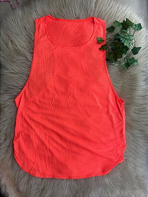 Blusa Regatão Cavada Cor Laranja Neon