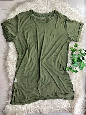Blusa Mulet Tule Cor Verde Militar