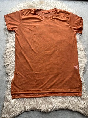 Blusa Mulet Tule Cor Terra Cota