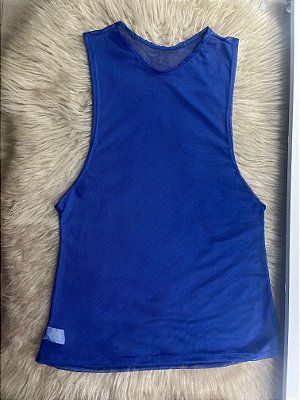 Blusa Regatão Tule Cor Azul Royal