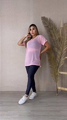 Blusa Mulet Tule Cor Rosa BB