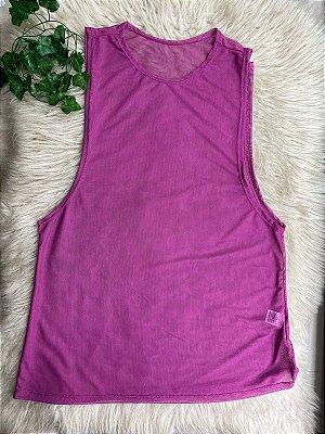 Blusa Regatão Tule Cor Roxo