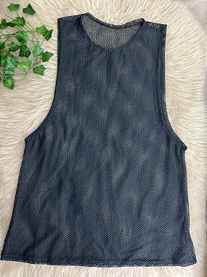 Blusa Regatão Arrastão Poliamida Cor Preto