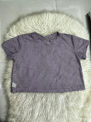 Croped Arrastão Poliamida Cor Roxo Profundo