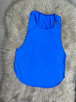 Blusa Regatão Cavada Cor Azul Medio