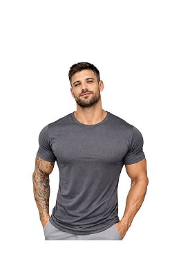 Camiseta Masculina Dry Fit Cor Cinza