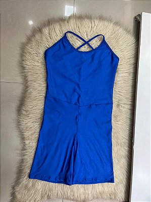 Macaquinho Cruzado Cor Azul Royal