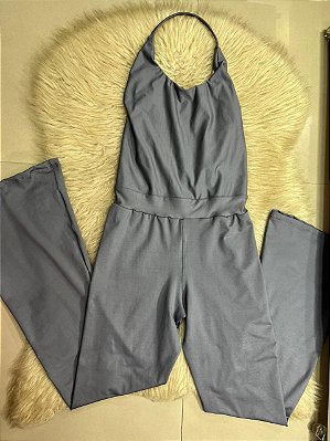 Macacão Longo Virginia Cor Cinza