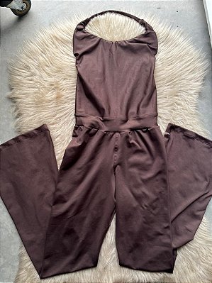 Macacão Longo Virginia Cor Marrom