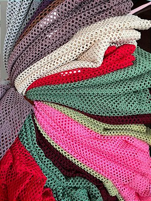 Croped Arrastão Poliamida Cor Sortidas