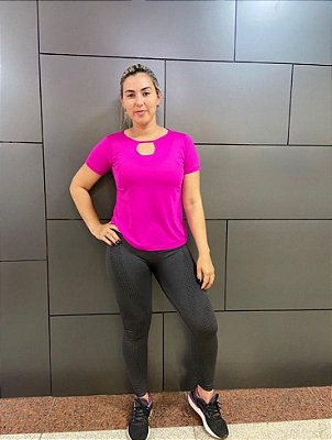 Blusa de Manga Gabriela Cor Rosa Pink