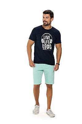Bermuda Masculina Alfaiataria Trich Verde Agua