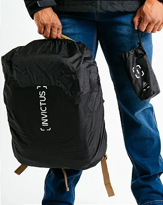 Capa de Chuva Invictus Drypack para Mochila preto - 20L a 40L