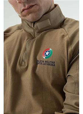 Combat Shirt OP Unissex PMSC Caqui 2 Bolsos