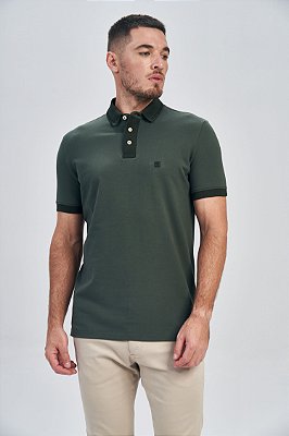Polo Acostamento Elastano Verde Nativo 4039