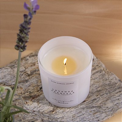 Vela Lavanda Francesa com Pimenta Rosa 200g