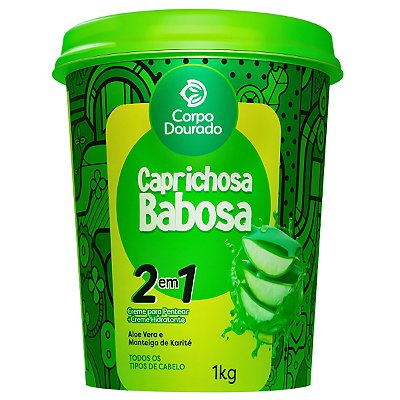Creme de Pentear e Hidratar 2 em 1 Caprichosa Babosa Pote1Kg