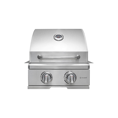 Churrasqueira a Gás Alluma Essential Em Inox de Embutir - 2 Queimadores
